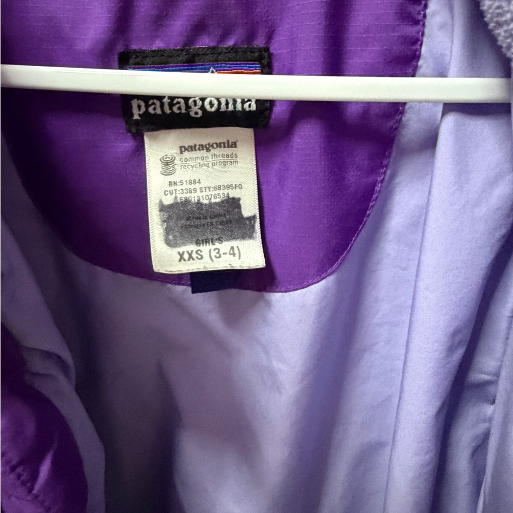 Patagonia Kids Vibrant Purple Puffer Jacket - Picture 3 of 6